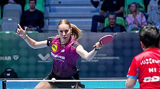 Deutschlands Tischtennis-Hoffnung Annett Kaufmann. Deutschlands Tischtennis-Hoffnung Annett Kaufmann.
