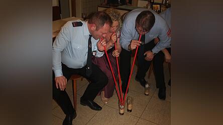 &bdquo;Drei f&uuml;r Dreier&ldquo; mit Festleiter, Vorstand und Festmutter.