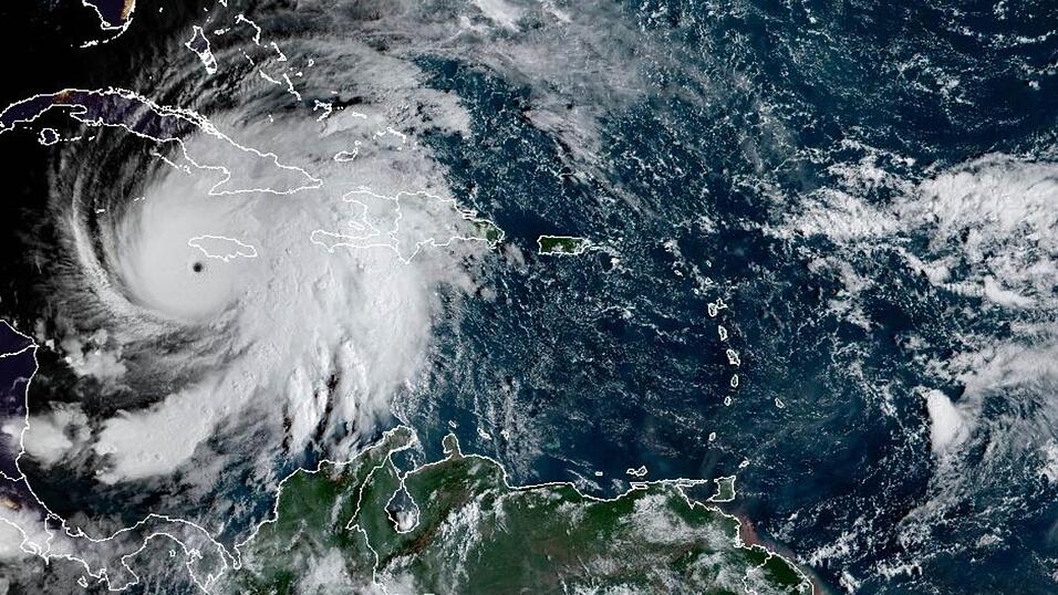 Der große Hurrikan «Melissa» ist auch aus dem Weltall sichtbar. Der große Hurrikan «Melissa» ist auch aus dem Weltall sichtbar.