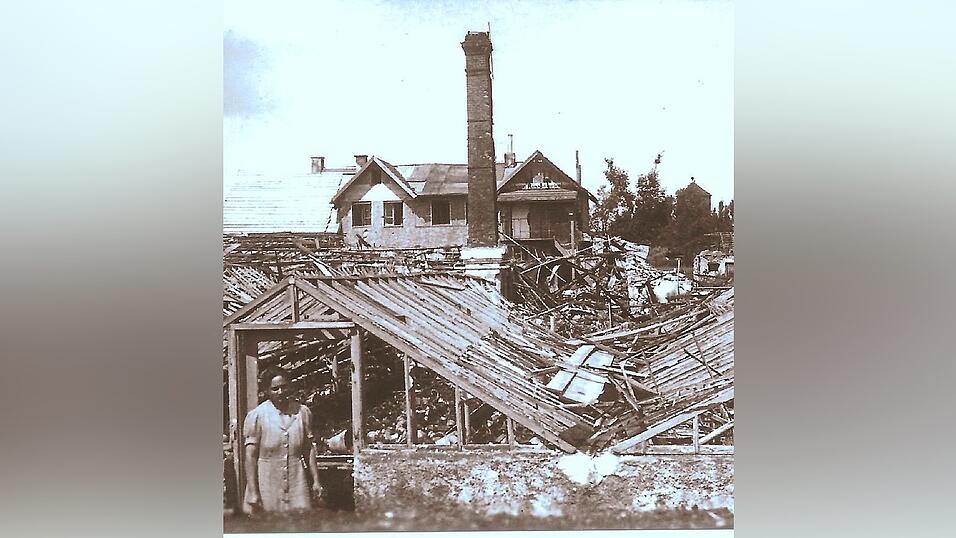 Bomben zerst&ouml;rten 1945 die G&auml;rtnerei R&ouml;&szlig;l.