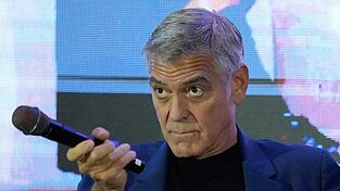 Hollywoodstar George Clooney ist nicht um eine Antwort verlegen, wenn der US-Pr&auml;sident gegen ihn schie&szlig;t. (Archivbild)