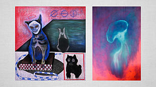 Die Geschichte seiner Bilder „We Three Kings“ (links) und „Touch of Malice“ erklärt Pascal Koertel im Podcast.