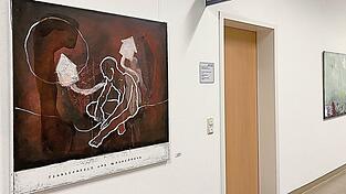 Da ist zum Beispiel ein mit 'Sinnlichkeit und Wahrnehmung' unterschriebenes Bild aus dem Nachlass des Regensburger K&uuml;nstlers Wolfgang Grimm, das mit seiner Mehrdimensionalit&auml;t zum Verweilen und Nachdenken anregt.