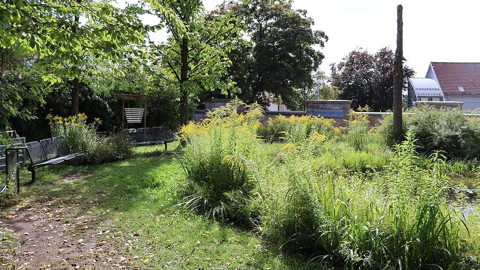 Im Sommer trifft sich die Gruppe im Klostergarten.