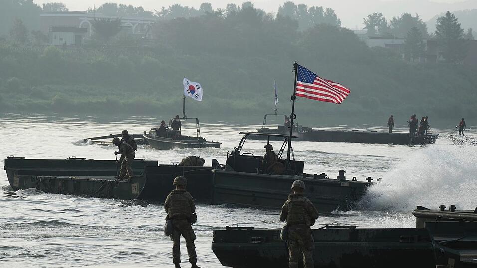Das jährlich stattfindende gemeinsame Militärmanöver führt stets zu Vorwürfen Nordkoreas. (Archivbild) Das jährlich stattfindende gemeinsame Militärmanöver führt stets zu Vorwürfen Nordkoreas. (Archivbild)