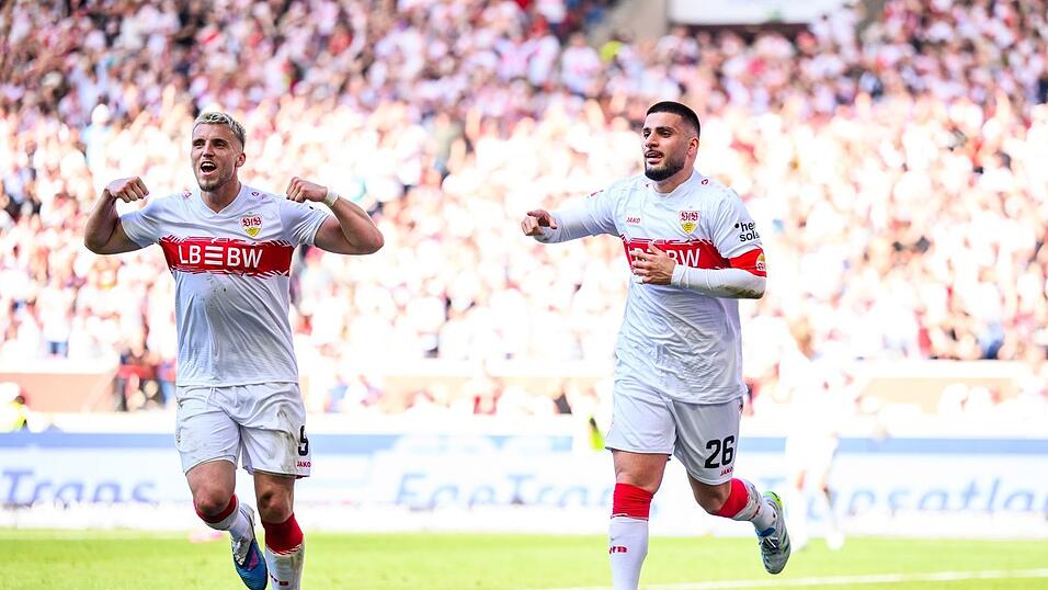 Ermedin Demirovic (l.) zeigte bei Stuttgarts Sieg gegen Leverkusen eine starke Leistung. Ermedin Demirovic (l.) zeigte bei Stuttgarts Sieg gegen Leverkusen eine starke Leistung.
