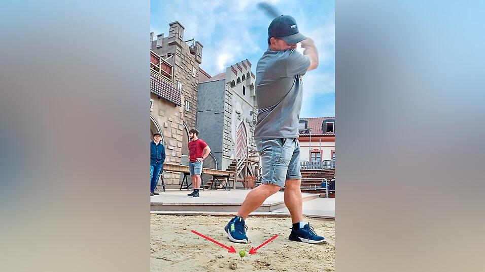 Knapp daneben ist auch vorbei: Entweder lag es an der Bulle oder an Klausis Sehkraft.