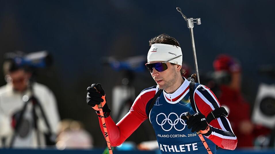 Sturla Holm Laegreid beim Training in Antholz.