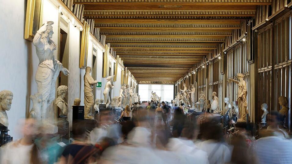 Mehr als f&uuml;nf Millionen Besucher kommen jedes Jahr in die Uffizien.