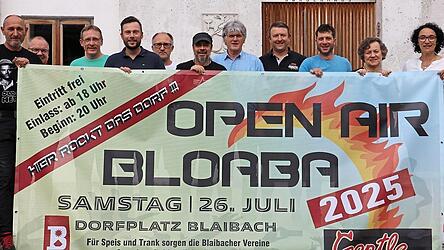 Die Verantwortlichen der Blaibacher Ortsvereine freuen sich auf das zweite Open Air.