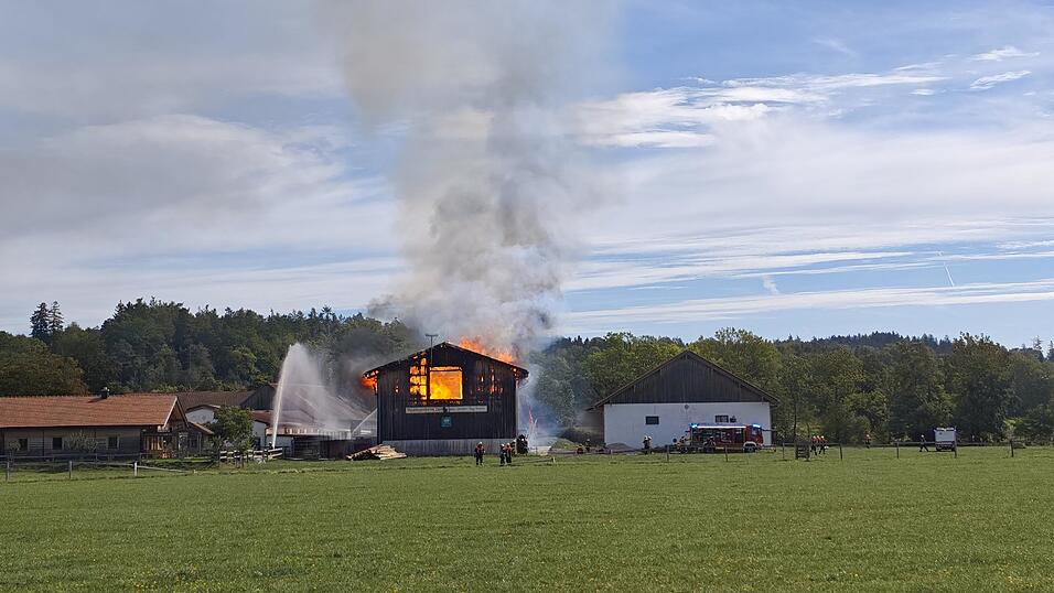 Auf einem landwirtschaftlichen Anwesen bei Vilsbiburg ist am Sonntag ein Feuer ausgebrochen. Auf einem landwirtschaftlichen Anwesen bei Vilsbiburg ist am Sonntag ein Feuer ausgebrochen.