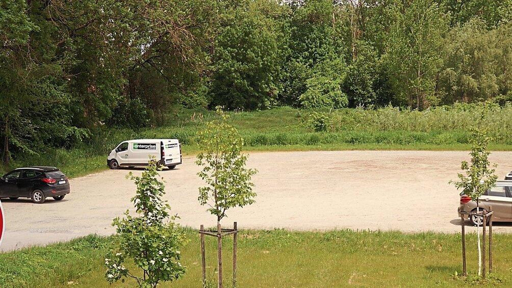 Ausblick Im Hinteren Pkw Bereich