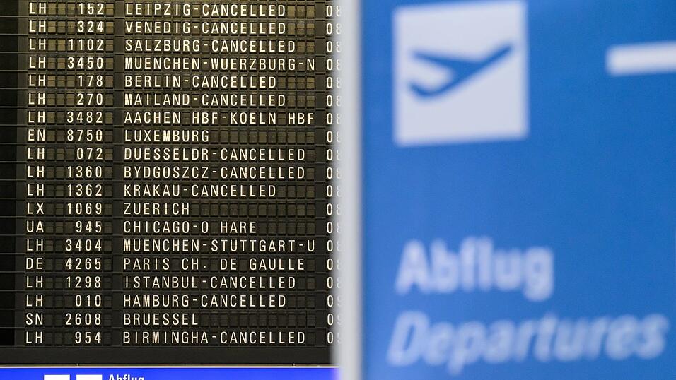 Hunderte Fl&uuml;ge der Lufthansa sind erneut gestrichen.