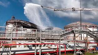 In der Region Krasnodar hat ein ukrainischer Drohnenangriff erneut ein Lager mit Erd&ouml;lprodukten getroffen. (Archivbild)