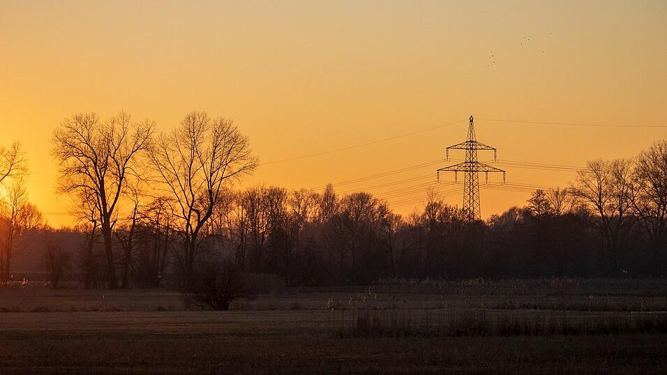 Der Frühling in Straubing im Abendrot.