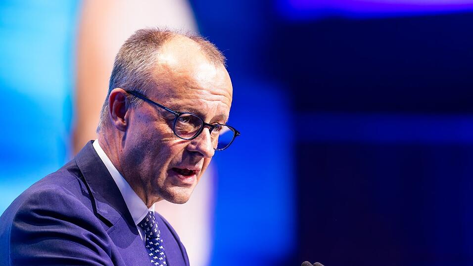 Bundeskanzler Friedrich Merz (CDU) auf dem Deutschlandtag der Jungen Union.