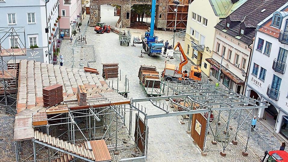 Der Stand der Abbauarbeiten am Mittwochnachmittag. Der Stand der Abbauarbeiten am Mittwochnachmittag.