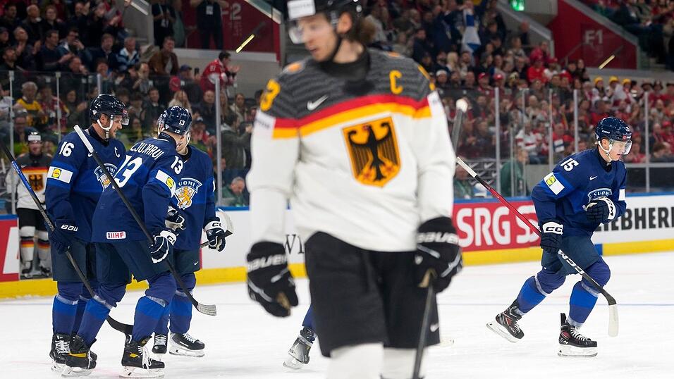 Kapit&auml;n Moritz Seider und die deutsche Mannschaft verlieren zum WM-Auftakt gegen Finnland.