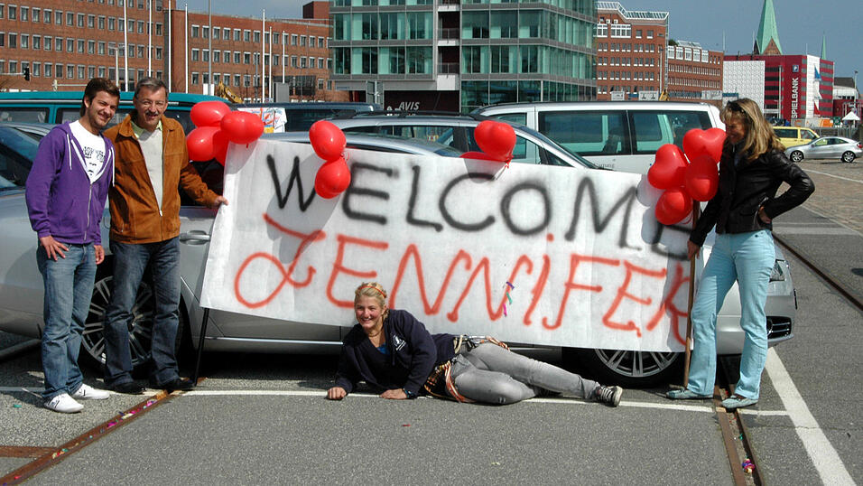 Rückkehr und Begrüßung am 24.04.2010 in Kiel Rückkehr und Begrüßung am 24.04.2010 in Kiel
