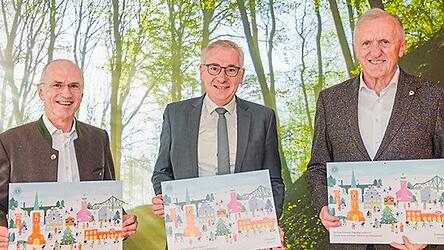 Jedes Jahr wird f&uuml;r das Adventskalender-Los ein neues Design pr&auml;sentiert. In diesem Jahr haben die St&auml;dte Dingolfing und Landau ein winterliches Motiv.