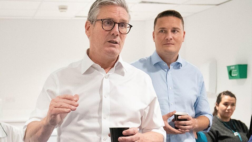 In besseren Zeiten machten Keir Starmer (links) und Wes Streeting (rechts) gemeinsam Wahlkampf. (Archivfoto)