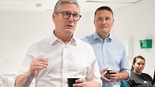 In besseren Zeiten machten Keir Starmer (links) und Wes Streeting (rechts) gemeinsam Wahlkampf. (Archivfoto)
