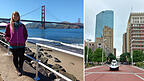 Kati Auerswald vor der vielleicht berühmtesten Brücke der Welt: der Golden Gate Bridge. Neben San Francisco war sie bei ihrem ersten Besuch in den USA unter anderem noch in Fort Worth (rechts), nahe Dallas. Kati Auerswald vor der vielleicht berühmtesten Brücke der Welt: der Golden Gate Bridge. Neben San Francisco war sie bei ihrem ersten Besuch in den USA unter anderem noch in Fort Worth (rechts), nahe Dallas.