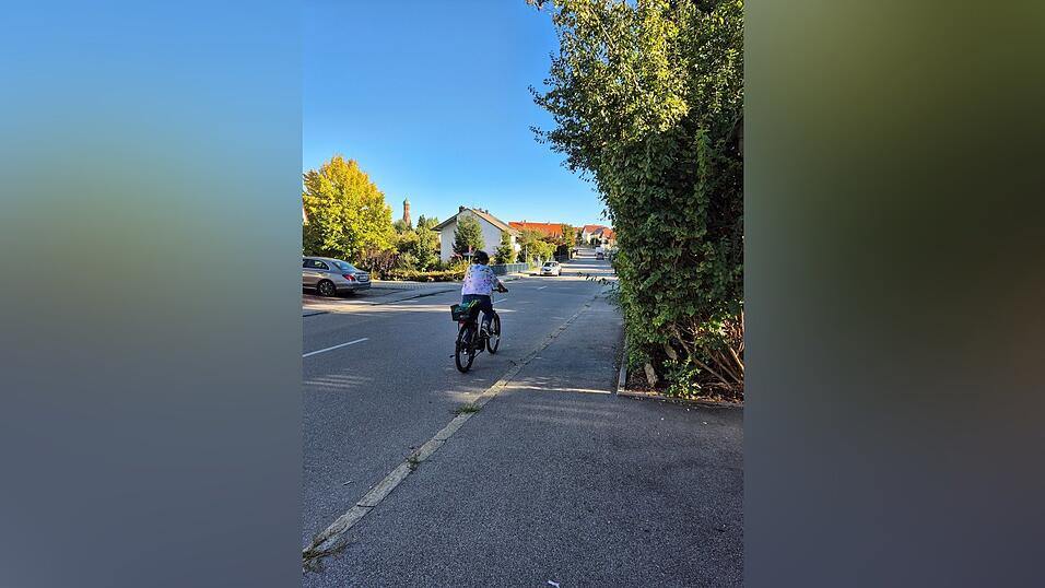Vorbildlich: Mit einem Helm ausgestattet und auf der Fahrbahn geht es für diese Radlerin den Berg hinauf. Vorbildlich: Mit einem Helm ausgestattet und auf der Fahrbahn geht es für diese Radlerin den Berg hinauf.
