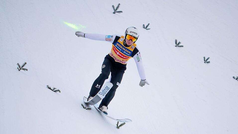 Domen Prevc war in der Qualifikation nicht so stark wie zuletzt.