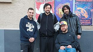 Die Rapper Sick Snse und Flowin K Rollin mit Liquid und Maniac.