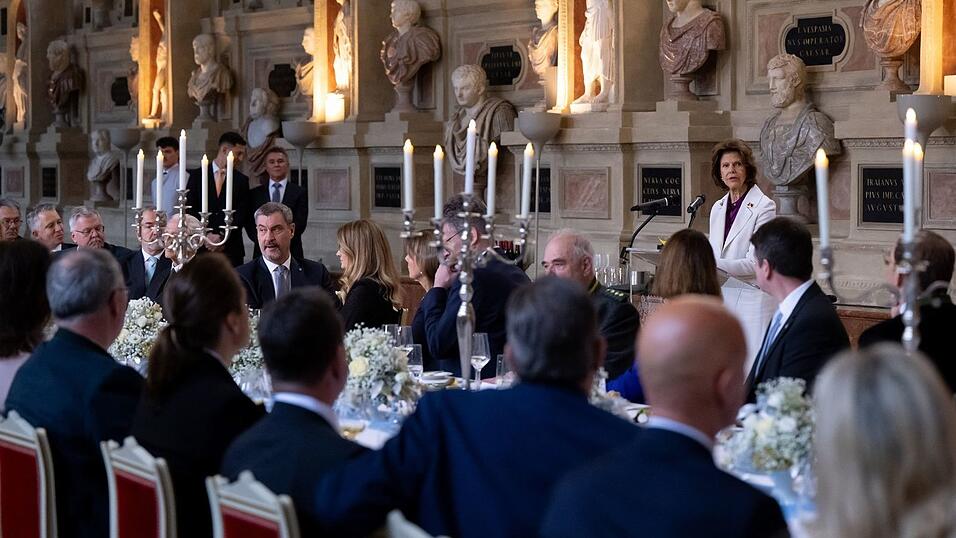 Festliches Mittagessen in der M&uuml;nchner Residenz.