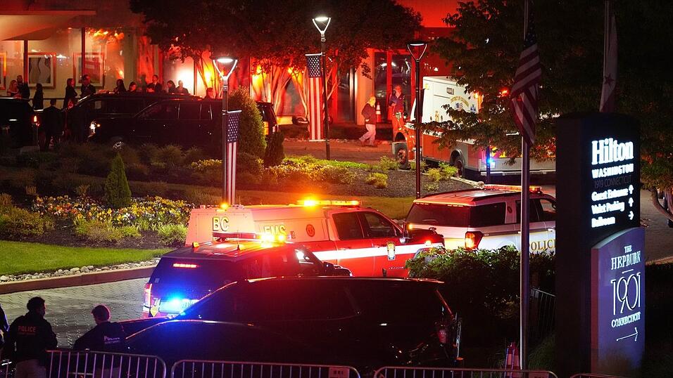 Die Sicherheitskr&auml;fte waren mit einem Gro&szlig;aufgebot vor Ort.