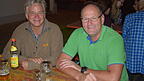 Peter (links) und Florian am Abend der Lampionfahrt.