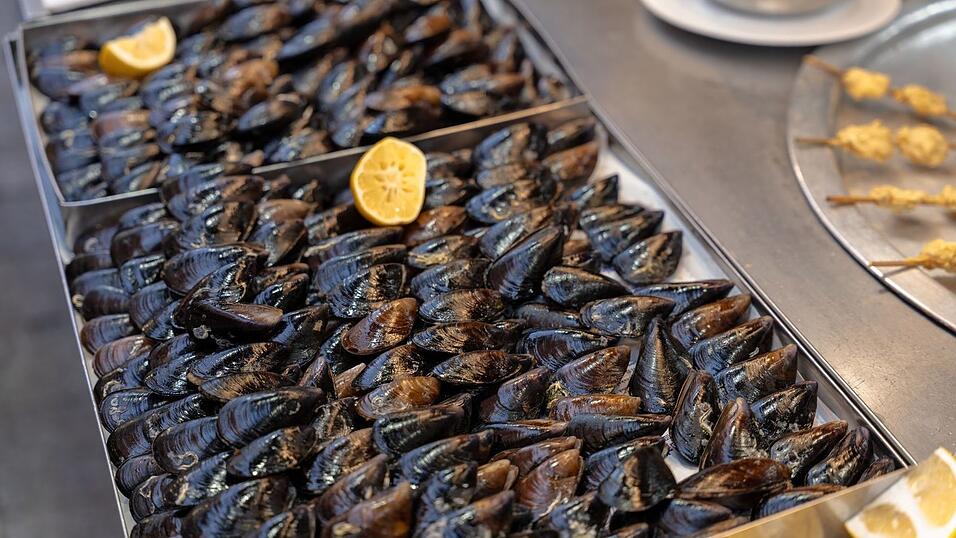 Muscheln sind in der Türkei oft mit Reis gefüllt.