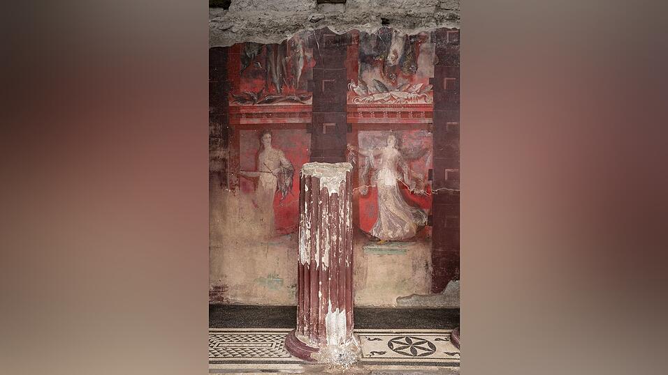Neuer spektakuläre Entdeckung in Pompeji: Fresko aus dem 1. Jahrhundert vor Christus. (Foto: Handout) Neuer spektakuläre Entdeckung in Pompeji: Fresko aus dem 1. Jahrhundert vor Christus. (Foto: Handout)