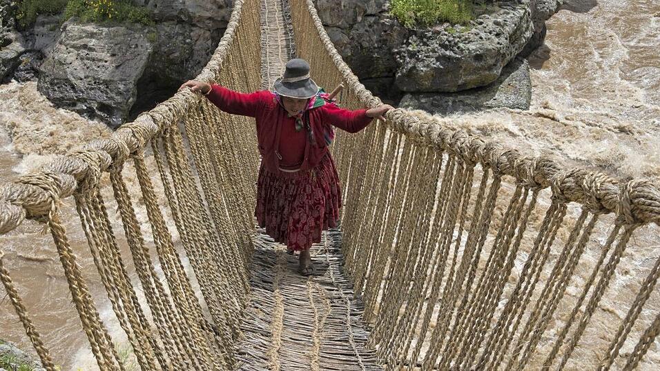 Die Inkas haben ihre Br&uuml;cken aus Gras geflochten, wir setzen auf Stahlbeton.