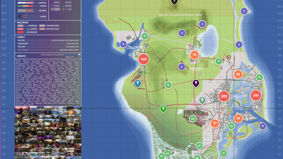 Hunderte Orte sind schon auf der Karte markiert. Der Norden von der Spielwelt Leonida ist für die GTA-Experten aber immer noch ein großes Geheimnis. Hunderte Orte sind schon auf der Karte markiert. Der Norden von der Spielwelt Leonida ist für die GTA-Experten aber immer noch ein großes Geheimnis.