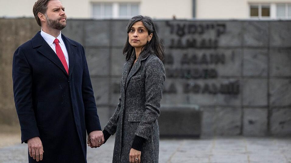 US-Vizepräsident Vance und seine Frau besuchen das KZ Dachau.