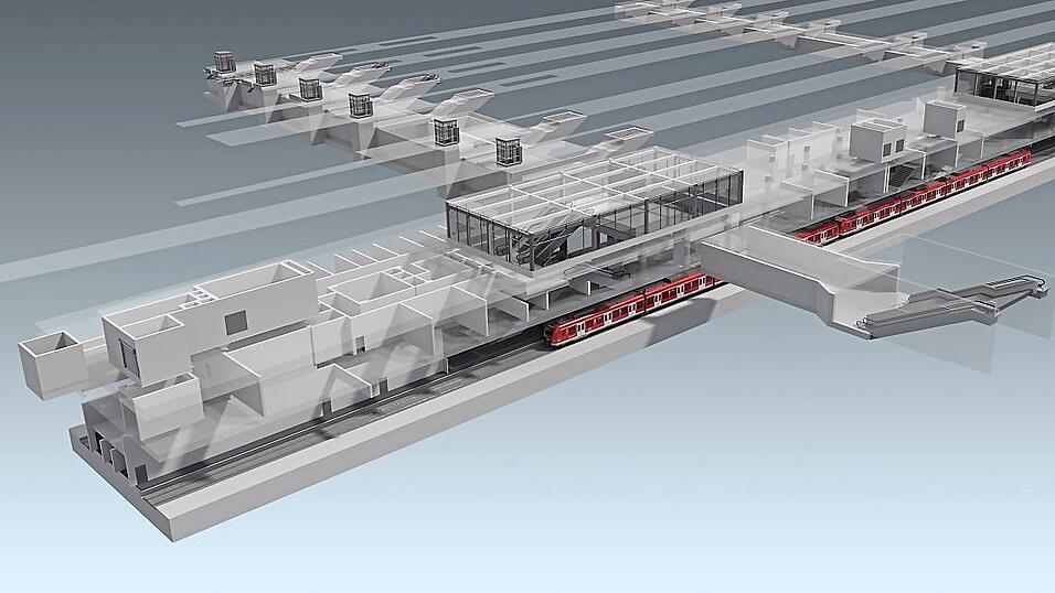 Der neue Ostbahnhof der Zweiten Stammstrecke wird in 16 Metern Tiefe gebaut. Richtung Westen werden ab 2027 Röhren gebohrt. In Marienhof sollen sie sich mit den Röhren aus dem Osten treffen. Der neue Ostbahnhof der Zweiten Stammstrecke wird in 16 Metern Tiefe gebaut. Richtung Westen werden ab 2027 Röhren gebohrt. In Marienhof sollen sie sich mit den Röhren aus dem Osten treffen.