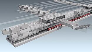 Der neue Ostbahnhof der Zweiten Stammstrecke wird in 16 Metern Tiefe gebaut. Richtung Westen werden ab 2027 Röhren gebohrt. In Marienhof sollen sie sich mit den Röhren aus dem Osten treffen.