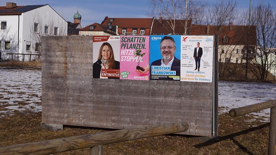 Auf die Kommunalwahl am 8. M&auml;rz wird in Vilsbiburg unter anderem beim F&auml;rberanger hingewiesen.