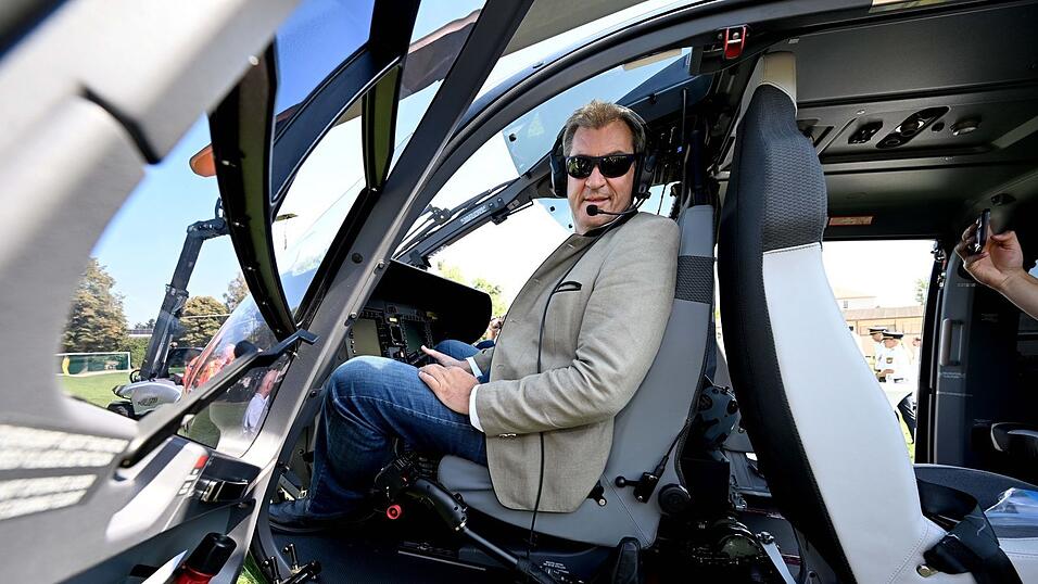 Steuern wird er den Helikopter nicht selbst - aber wie oft nutzt Markus S&ouml;der Polizeihubschrauber? (Archivbild)