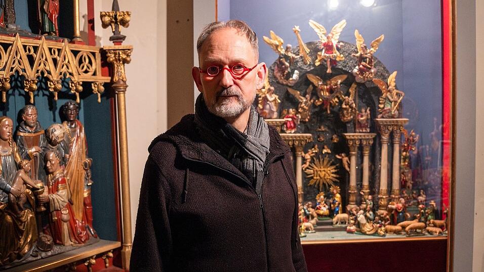 Erk Baumann gründete das Bamberger Krippenmuseum im Jahr 2001 und ist gleichzeitig Museumsleiter, Restaurator und Kurator. (Archivbild)