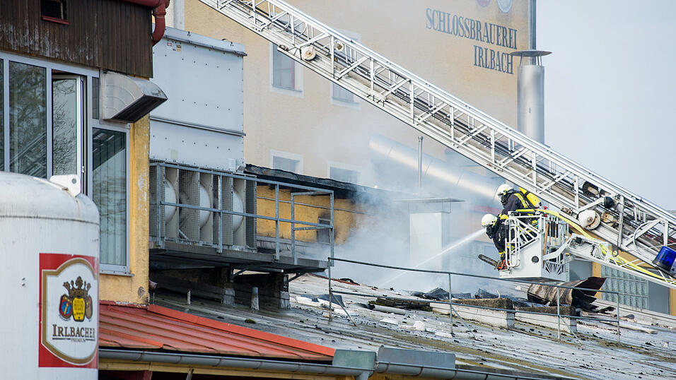 Bei dem Brand in der Irlbacher Schlossbrauerei entstand ein Millionenschaden. Foto: Mathias Adam