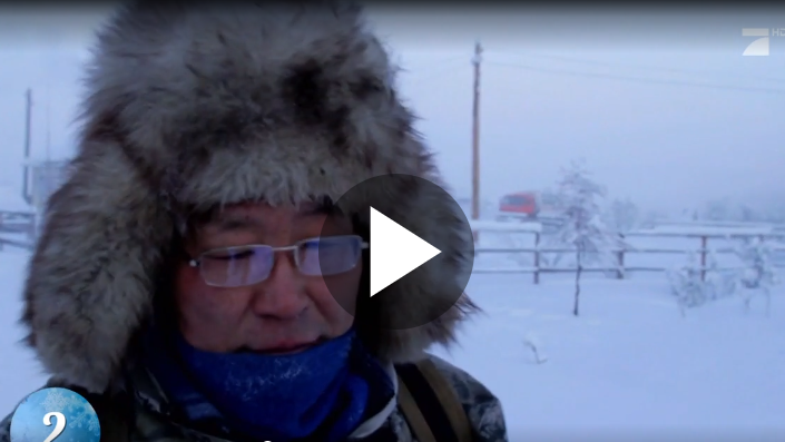 H&ouml;chsttemperaturen im Januar von gerade mal Minus 45 Grad - Oimjakon gilt als der k&auml;lteste bewohnte Ort der Welt.