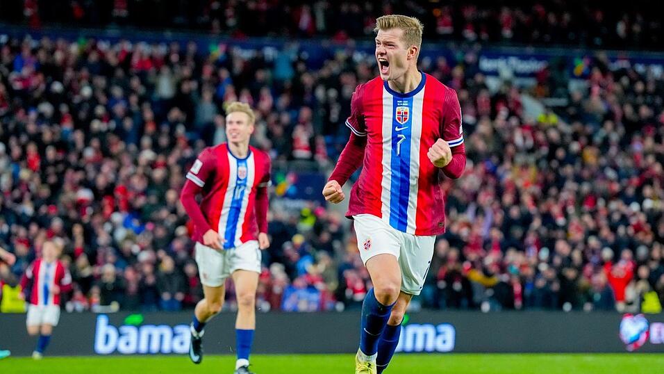 Alexander Sörloth brach Norwegens Bann in der zweiten Hälfte. Alexander Sörloth brach Norwegens Bann in der zweiten Hälfte.