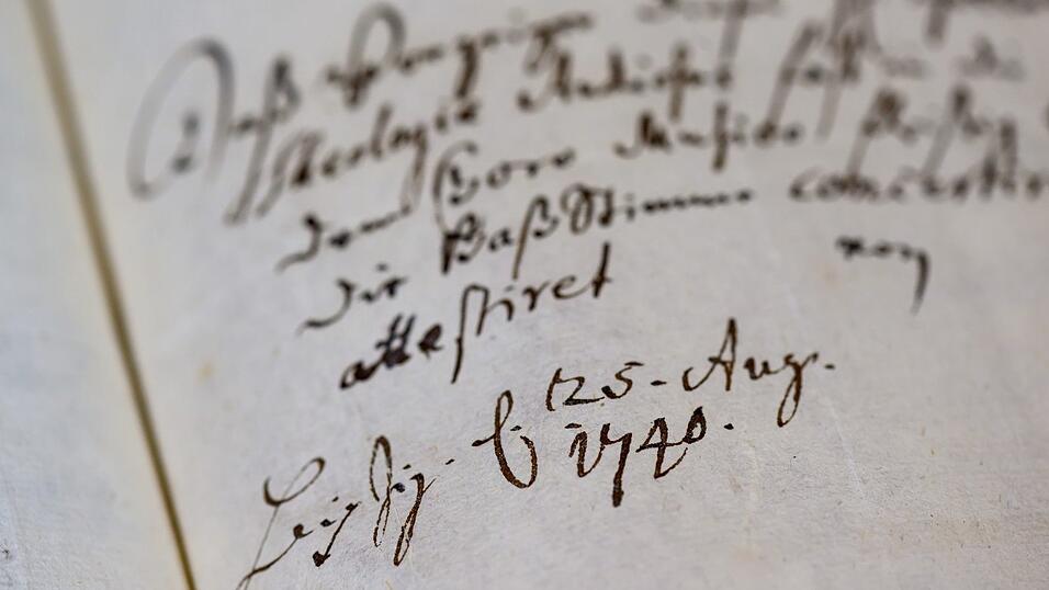 Eine der bislang unbekannten Handschriften aus dem Umfeld Johann Sebastian Bachs, entdeckt im Stadtarchiv Leipzig.