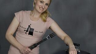 Anja Auer ist 'die Frau am Grill'. Anja Auer ist 'die Frau am Grill'.