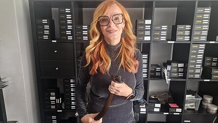 Das Spezialgebiet von Doris Kornherr sind Haartressen. Sie hat sie selbst weiterentwickelt.