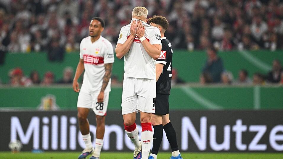 Die Stuttgarter konnten mit der ersten H&auml;lfte nicht zufrieden sein.